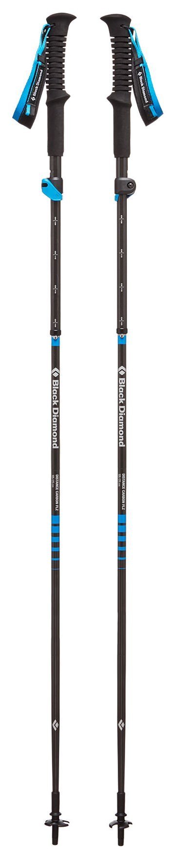Black Diamond Distance Carbon FLZ – Bastoncini Da Trekking/Corsa In Fibra Di Carbonio 140 Cm (Blu)