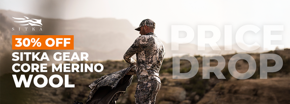 Sitka Core Merino Price Drop - 1 Shot Gear
