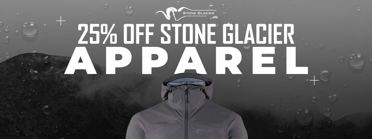 Stone Glacier Apparel SALE 25% OFF - 1 Shot Gear