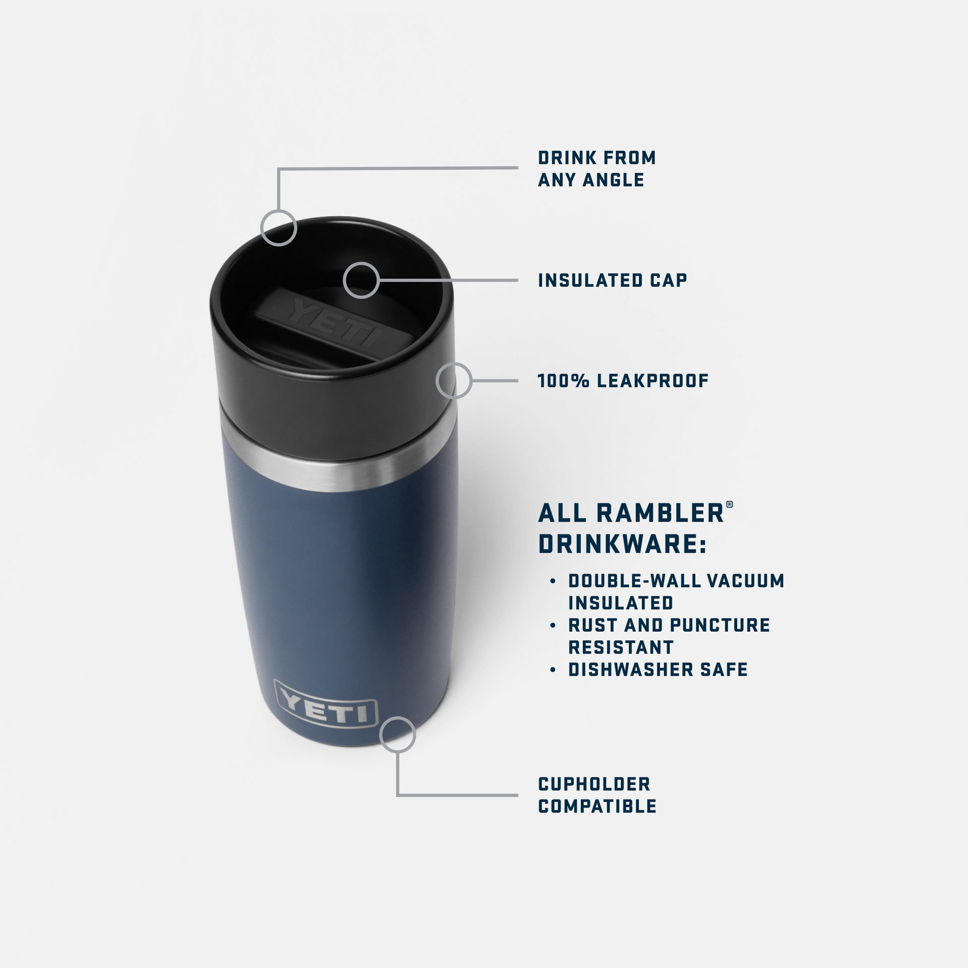 Rambler 12 Oz Travel Bottle - 1 Shot Gear