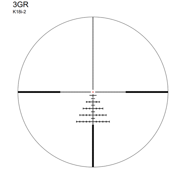 K18i-2 1-8x24i 3GR Riflescope 10686 - 1 Shot Gear