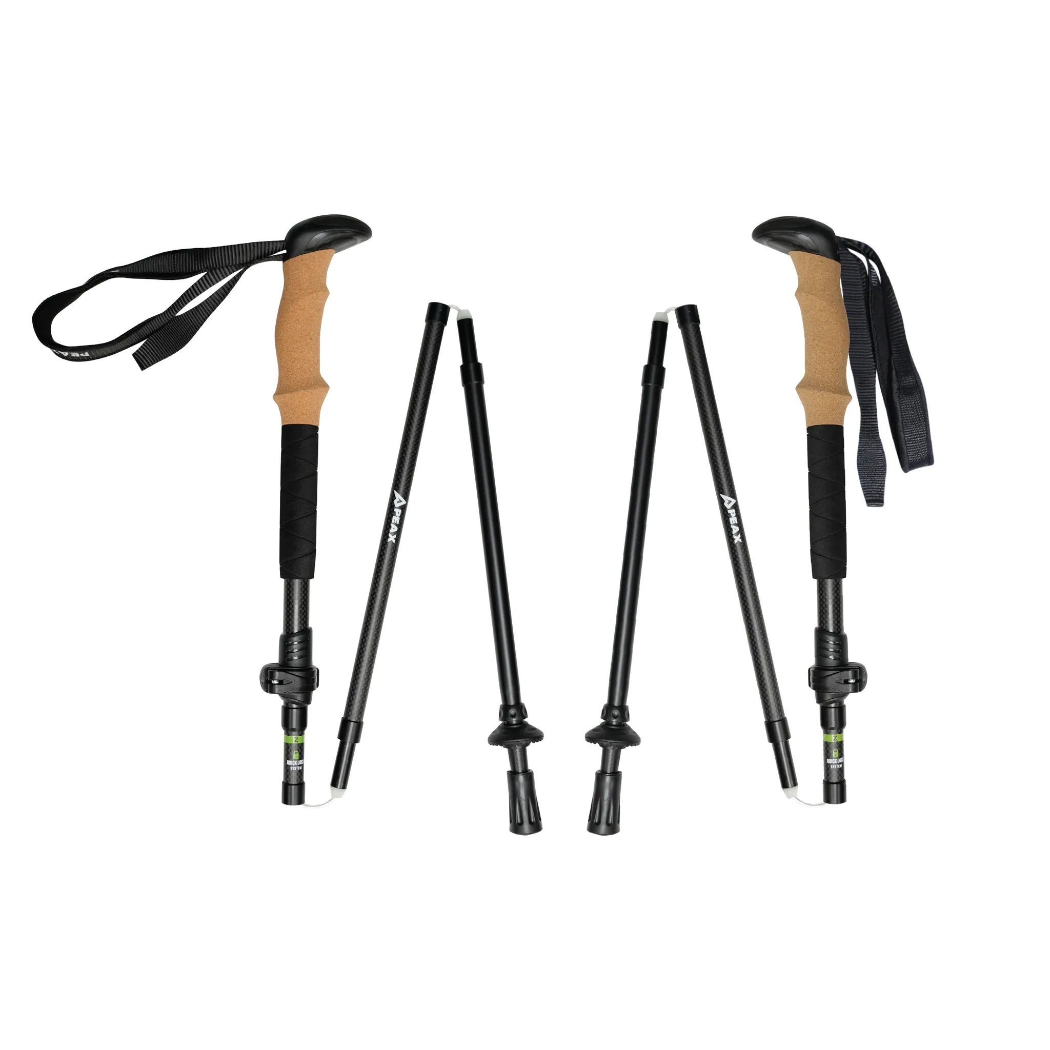 PEAX Backcountry Z Cork Trekking Poles - 1 Shot Gear