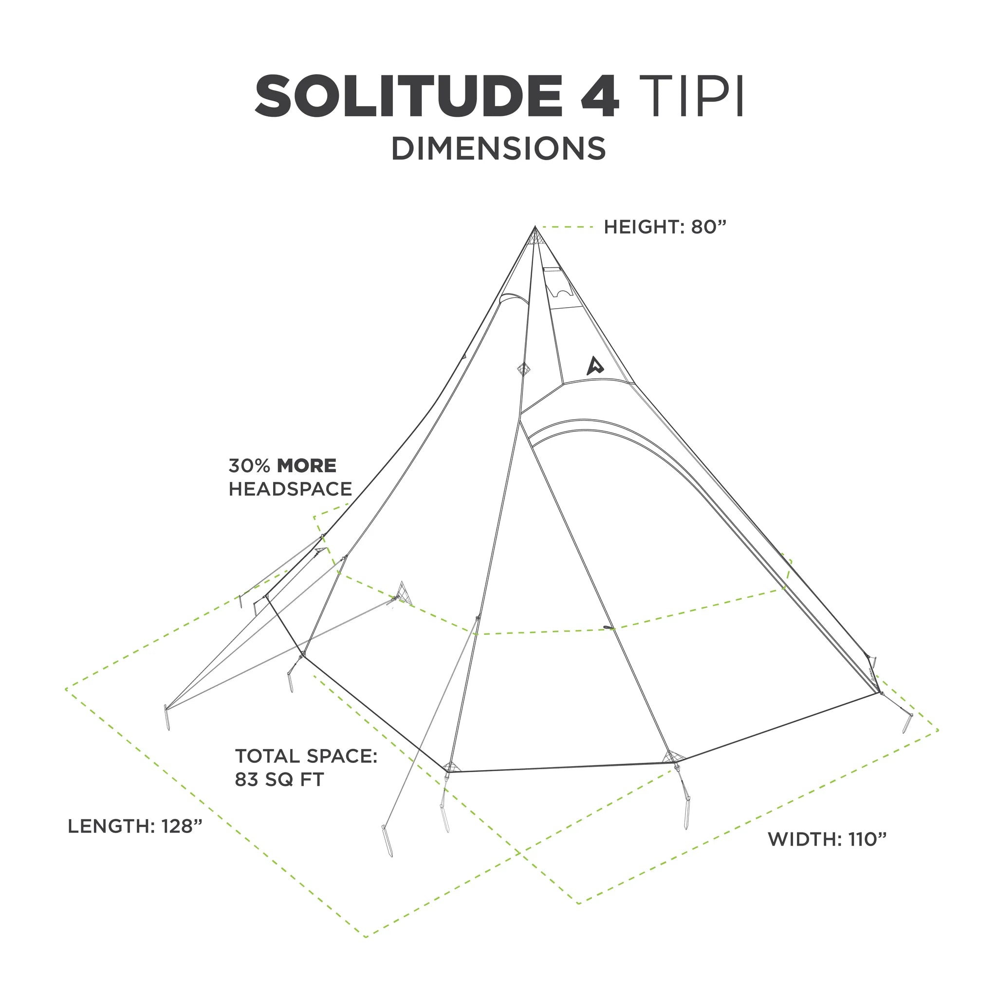 PEAX Solitude 4 Tipi Silnylon - 1 Shot Gear