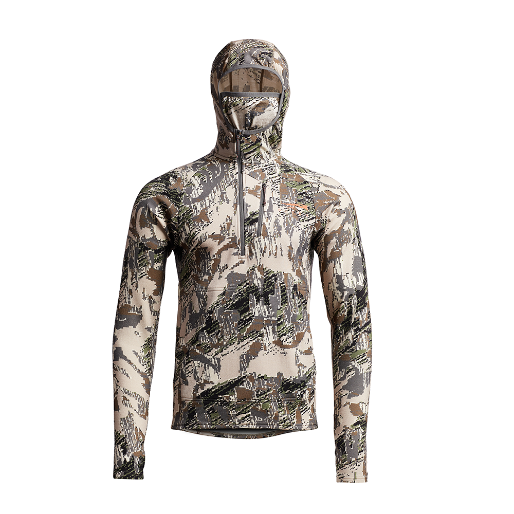 Merino wool hoodie hunting top