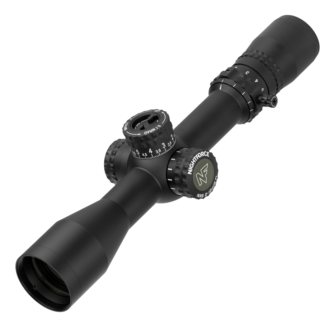 Nightforce NX6 2-12x42mm F1 .1 Mil-Radian FC-MRx C730 - 1 Shot Gear