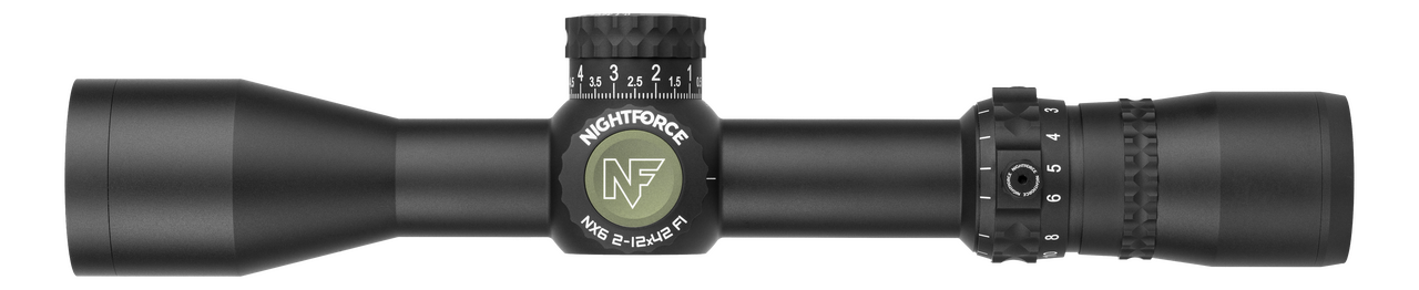 Nightforce NX6 2-12x42mm F1 .1 Mil-Radian FC-MRx C730 - 1 Shot Gear