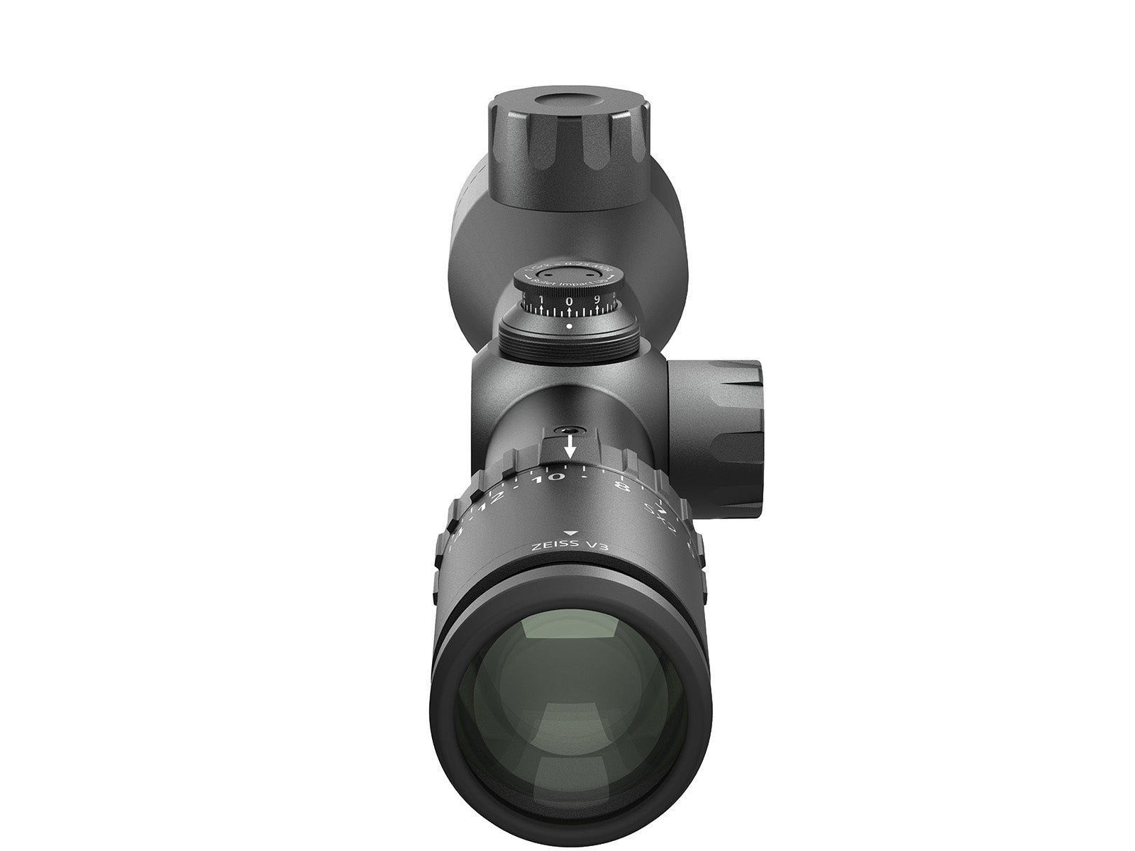 ZEISS V3 4.5-14x44 - SHR Reticle (#87) - Capped Turrets - .25 MOA - Fixed Parallax