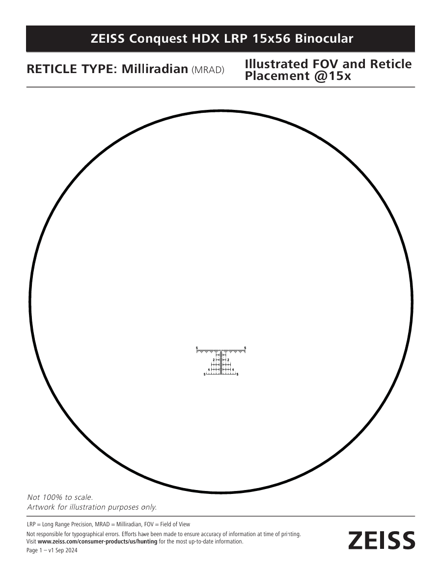 Zeiss Conquest HDX LRP 15x56 - 1 Shot Gear