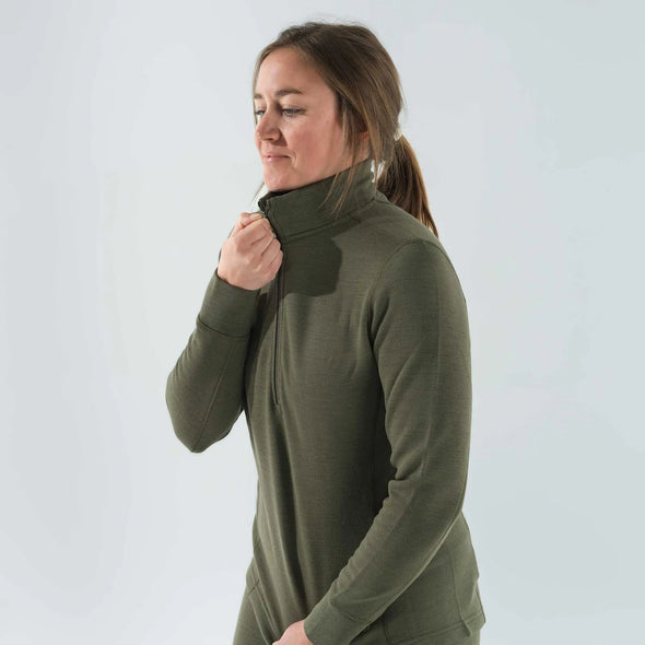 First Lite W's Furnace Quater Zip - 1 Shot Gear