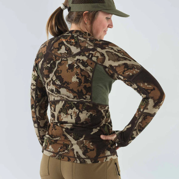 First Lite W's Wick Quarter Zip - 1 Shot Gear