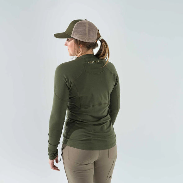 First Lite W's Wick Quarter Zip - 1 Shot Gear