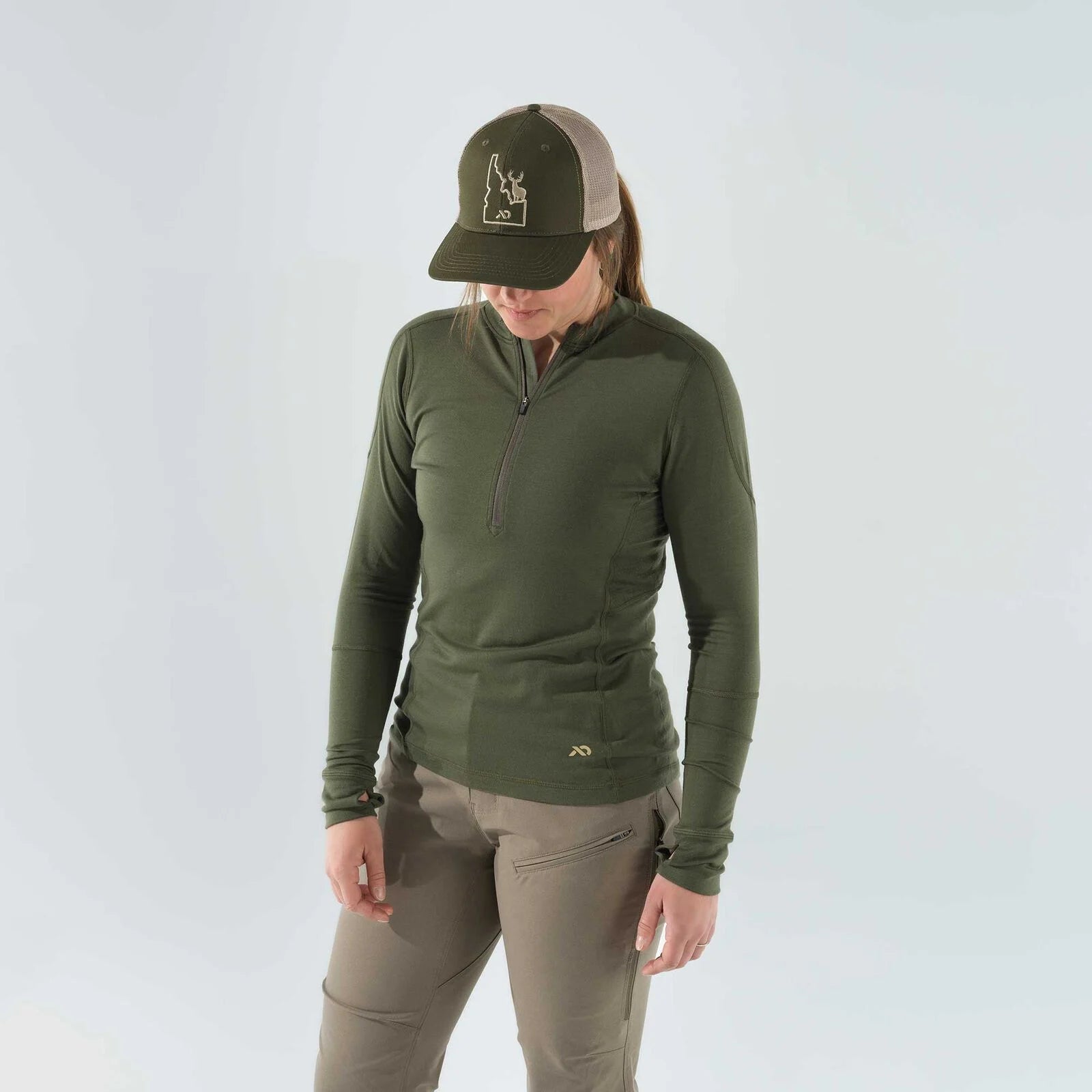 First Lite W's Wick Quarter Zip - 1 Shot Gear