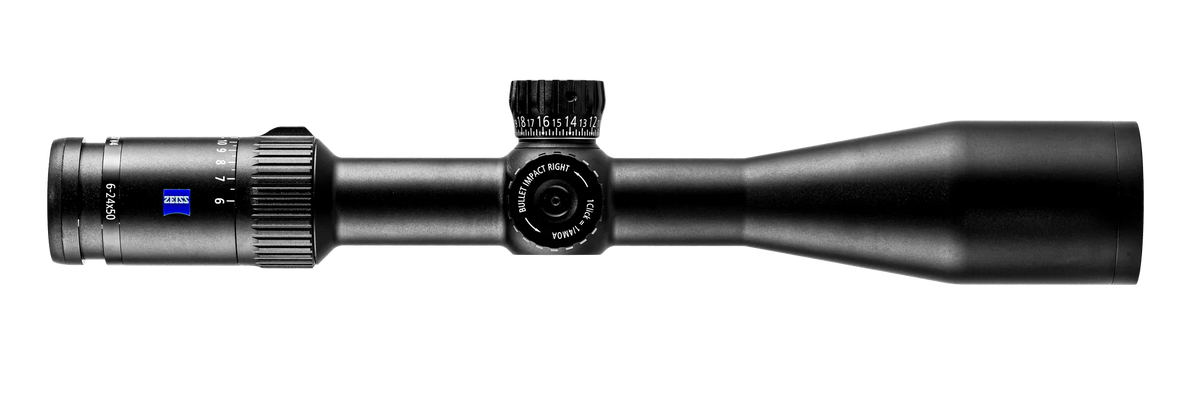 ZEISS CONQUEST V4 6-24x50 Plex Illum. Reticle (#60) - Ext. Elevation Turret - Capped windage