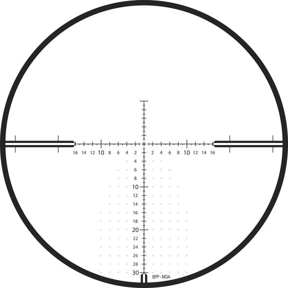 CONQUEST V4 4-16x44 ZMOA-T30 Reticle (#64) - Ext. Elevation Turret - Ballistic Stop - .25 MOA - Parallax Adj. 522931-9964-080 - 1 Shot Gear