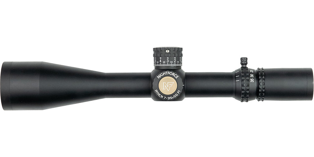 Nightforce ATACR - 7-35X56mm F1 - ZeroStop™ - .1 Mil-Radian - DigIllum™ - PTL - Mil-XT™ - 1 Shot Gear