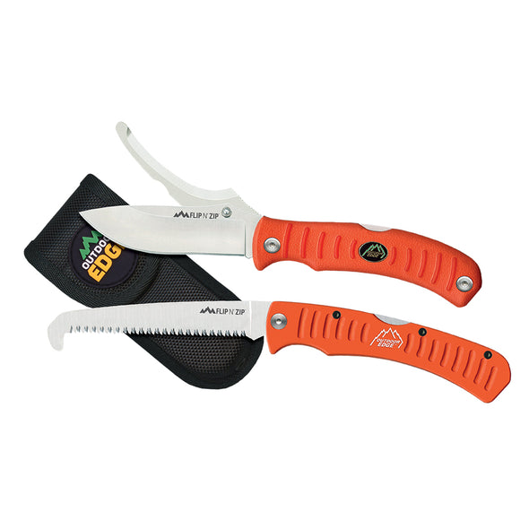 Outdoor Edge Flip N' Blaze / Saw Combo (Orange) Box - 1 Shot Gear