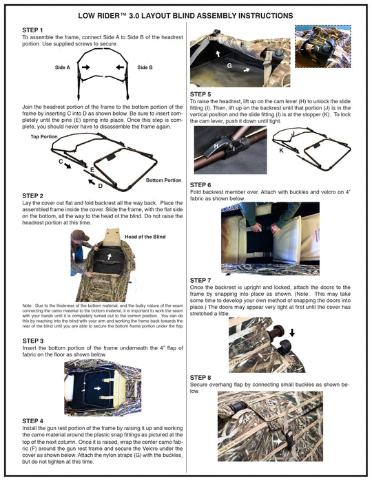 Low Rider 3.0 Layout Blind - 1 Shot Gear