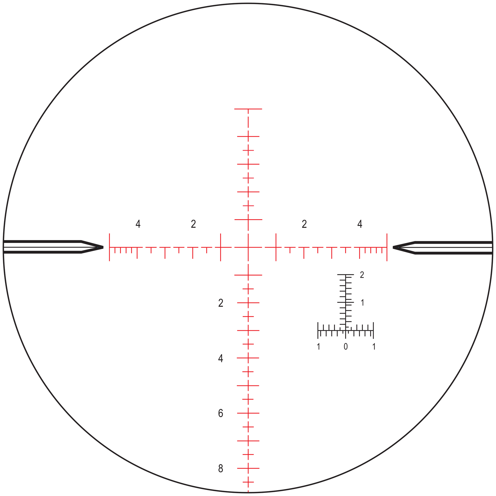 ATACR 4-16x50 .1 MRAD Mil-R Scope C543 - 1 Shot Gear