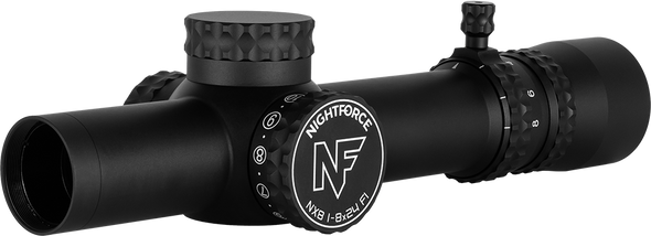 NX8 1-8X24 F1 - Capped E/W - .2 Mil-Radian - PTL - FC-DMX Dark Earth C654 - 1 Shot Gear