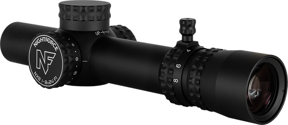 NX8 1-8X24 F1 - Capped E/W - .2 Mil-Radian - PTL - FC-DMX Dark Earth C654 - 1 Shot Gear