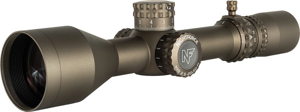 NX8 2.5-20X50 F1 - ZeroStop™ - .1 Mil-Radian - DigIllum™ - PTL NX8 2.5-20X50 F1 - ZeroStop™ - .1 Mil-Radian - DigIllum™ - PTL