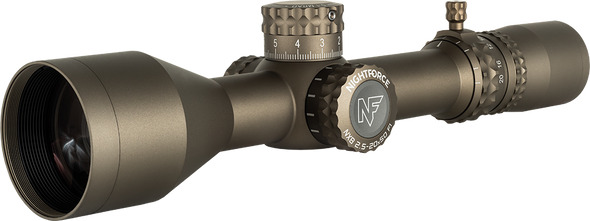 NX8 2.5-20X50 F1 - ZeroStop™ - .1 Mil-Radian - DigIllum™ - PTL - Mil-XT™ Dark Earth C665 - 1 Shot Gear