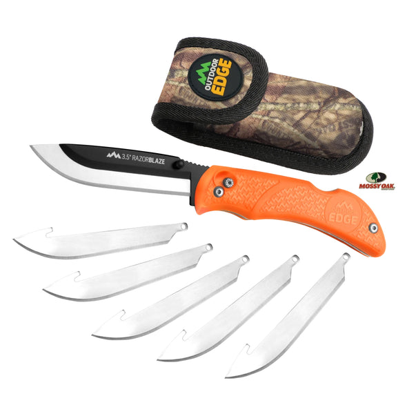 Outdoor Edge Razor-Blaze (Orange-6 Blades) Box - 1 Shot Gear