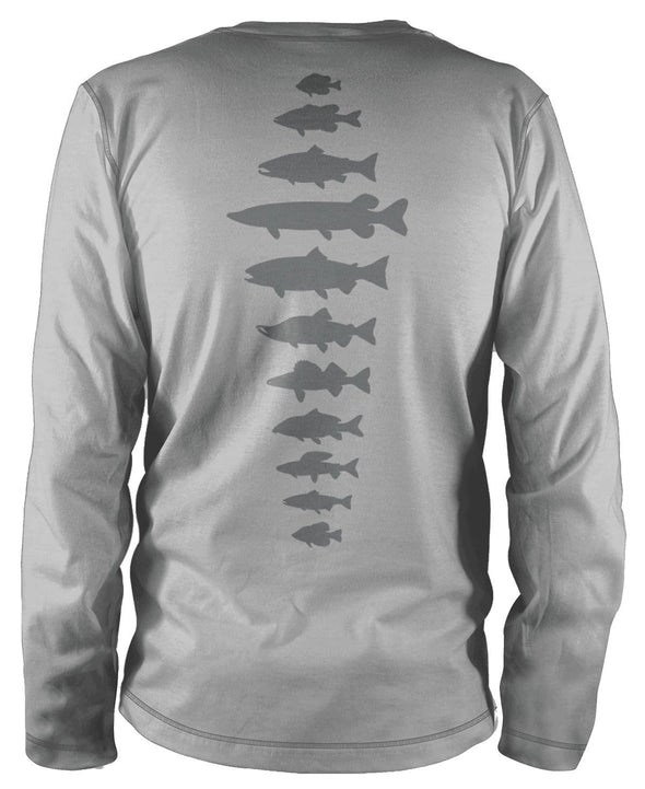 Freshwater Fish Spine Performance Tee - 1 Shot Gear