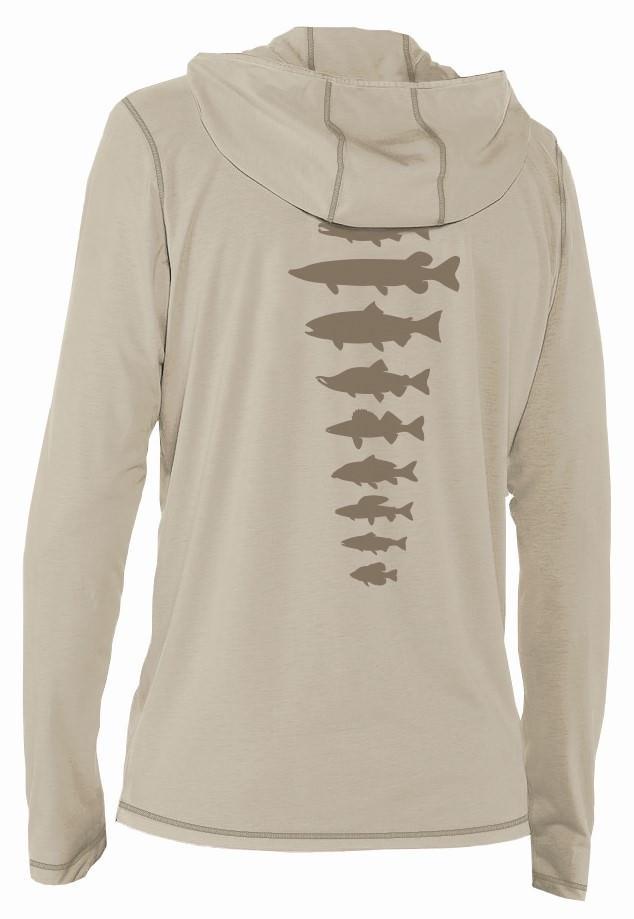 Freshwater Fish Spine Sun Hoody - 1 Shot Gear