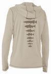 Freshwater Fish Spine Sun Hoody - 1 Shot Gear
