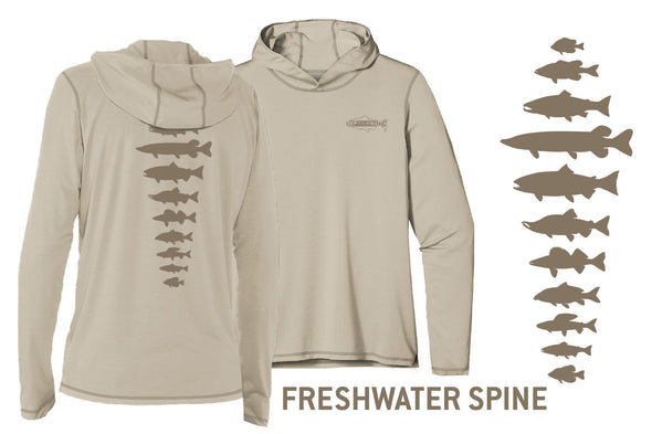 Freshwater Fish Spine Sun Hoody - 1 Shot Gear