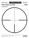 CONQUEST V4 4-16x44 Plex  Illum. Reticle (#60) - Capped Elevation Turret  - .25 MOA - Parallax Adj. - 1 Shot Gear