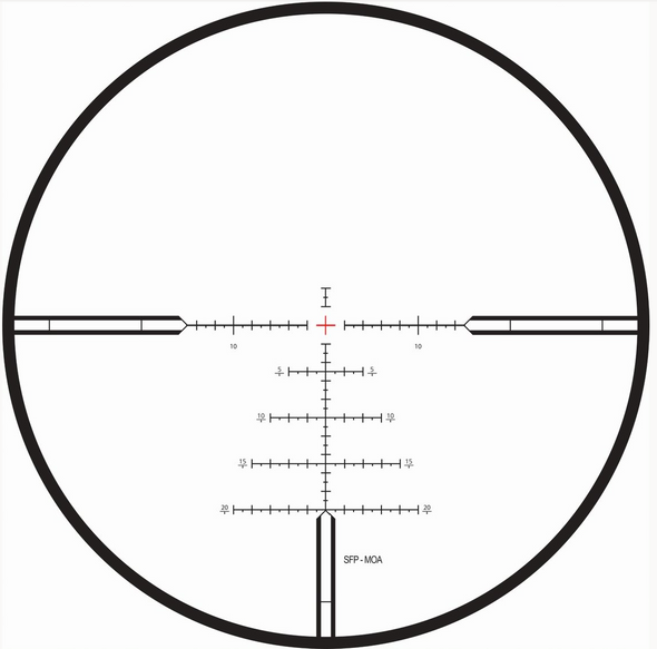 CONQUEST V4 4-16x44 ZBi - Illum. Reticle (#68) - Ext. Elevation Turret - Ballistic Stop - .25 MOA - Parallax Adj. 522935-9968-080 - 1 Shot Gear