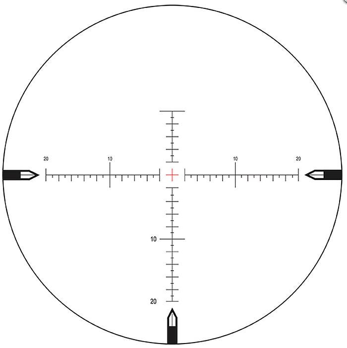 Nightforce NX8 2.5-20X50mm F1 ZeroStop™ .25MOA MOAR C622 - 1 Shot Gear