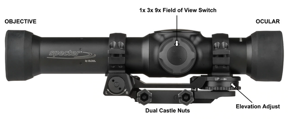 SpecterTR 1/3/9 Tri FOV 5.56 TFOV139-C1 - 1 Shot Gear