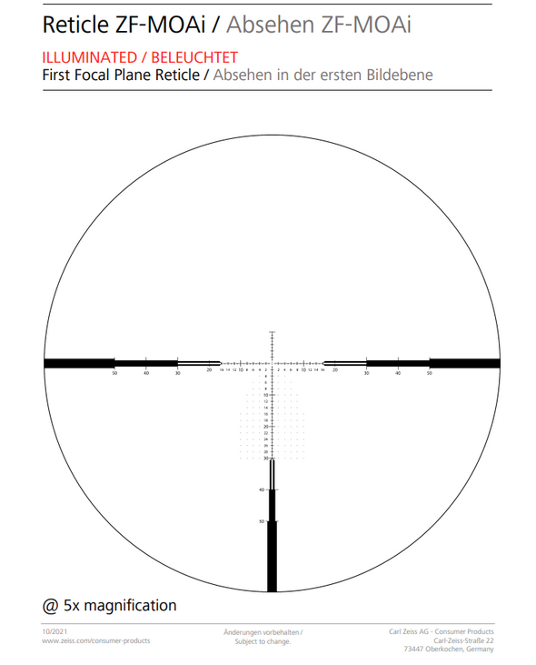 Zeiss LRP S5 525-56 (MOA) - ZF-MOAi Reticle - 1 Shot Gear